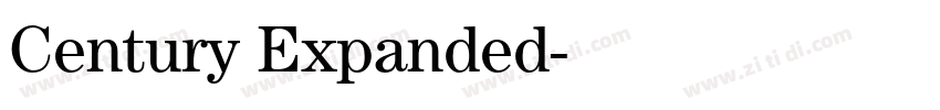 Century Expanded字体转换